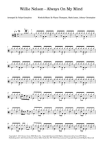 Always on My Mind - Willie Nelson drum sheet music
