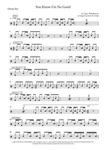 You Know I'm No Good (feat. Ghostface Killah) - Amy Winehouse drum sheet music