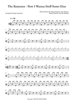 Now I Wanna Sniff Some Glue - Ramones drum sheet music