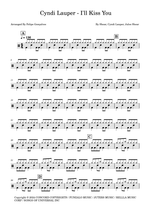 I'll Kiss You - Cyndi Lauper drum sheet music