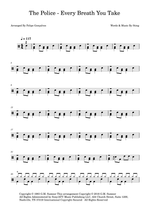 Every Breath You Take - The Police drum sheet music