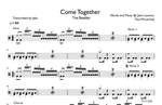 Come Together - The Beatles drum sheet music