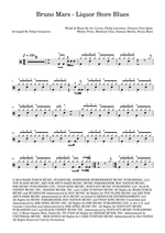Liquor Store Blues - Bruno Mars drum sheet music