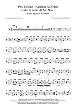 Against All Odds (Take a Look at Me Now) - Phil Collins drum sheet music