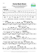 Come Back Down - Lifehouse drum sheet music