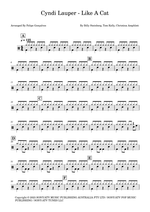 Like a Cat - Cyndi Lauper drum sheet music