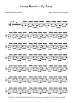 Fly Away - Lenny Kravitz drum sheet music