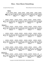 Sure Know Something - Kiss drum sheet music
