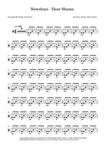Dear Shame - Newsboys drum sheet music