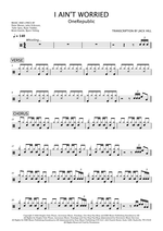 I Ain't Worried - OneRepublic drum sheet music
