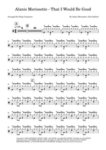 That I Would Be Good - Alanis Morissette drum sheet music