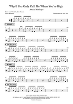 Why'd You Only Call Me When You're High? - Arctic Monkeys drum sheet music
