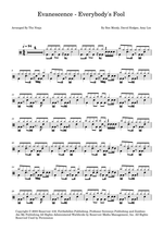 Everybody's Fool - Evanescence drum sheet music