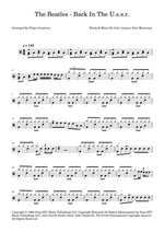 Back in the U.S.S.R. - The Beatles drum sheet music