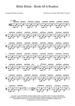 Birds of a Feather - Billie Eilish drum sheet music