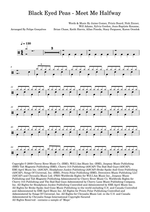 Meet Me Halfway - Black Eyed Peas drum sheet music