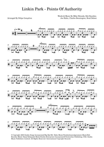 Points of Authority - Linkin Park drum sheet music