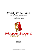 Candy Cane Lane - Sia drum sheet music
