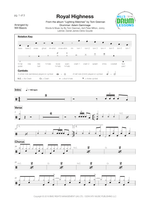 Royal Highness - Tom Grennan drum sheet music