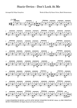 Don't Look at Me - Stacie Orrico drum sheet music