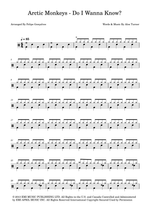 Do I Wanna Know? - Arctic Monkeys drum sheet music