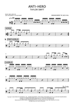 Anti hero - Taylor Swift drum sheet music