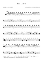 Africa - Toto drum sheet music