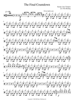Final Countdown - Europe drum sheet music