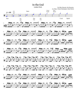 In the End - Linkin Park drum sheet music