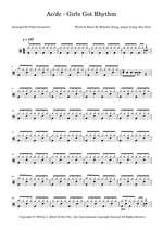 Girls Got Rhythm - AC/DC drum sheet music