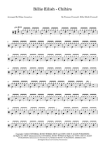 Chihiro - Billie Eilish drum sheet music