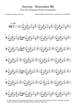 Remember Me - Journey drum sheet music