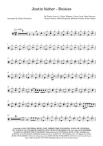 Daisies - Justin Bieber drum sheet music