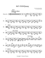 867 5309/Jenny - Tommy Tutone drum sheet music