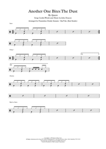Another One Bites the Dust - Queen drum sheet music