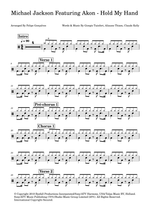 Hold My Hand (feat. Akon) - Michael Jackson drum sheet music