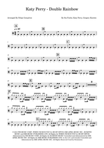 Double Rainbow - Katy Perry drum sheet music