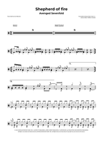 Shepherd of Fire - Avenged Sevenfold drum sheet music