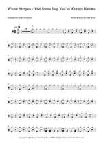 The Same Boy You've Always Known - The White Stripes drum sheet music