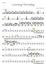 Can't Stop the Feeling! - Justin Timberlake drum sheet music