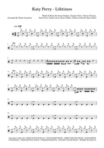 Lifetimes - Katy Perry drum sheet music