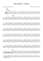 Chains - The Beatles drum sheet music