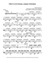 Merry Christmas, Happy Holidays - Nsync drum sheet music