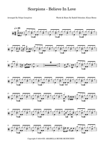 Believe in Love - Scorpions drum sheet music