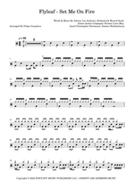 Set Me on Fire - Flyleaf drum sheet music