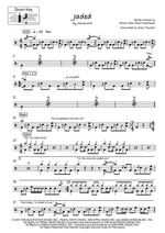Jaded - Aerosmith drum sheet music