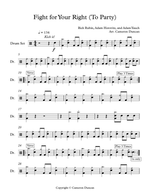 (You Gotta) Fight for Your Right (To Party!) - Beastie Boys drum sheet music