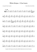 I Can Learn - The White Stripes drum sheet music
