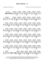 8 - Billie Eilish drum sheet music