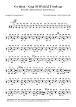 King of Wishful Thinking Go West Full Drum Transcription / Drum Sheet Music SheetMusicDirect D